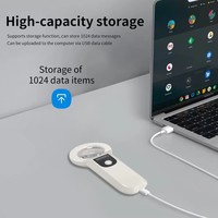 Lecteur de puces animales WiFi pour moutons/chats/chiens, en plastique blanc, fréquence 134,2 kHz, distance de lecture 0-3 m, cartes intelligentes