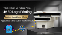Imprimante textile Uv patchs de texture 3D LOGO TPU Machine d'impression UV 9060 Imprimante à plat