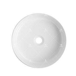 Forma rotonda di colore bianco di buona qualità a buon mercato prezzo controsoffitto fatto a mano <span class=keywords><strong>lavabo</strong></span> da bagno in ceramica tavolo Top Art lavello <span class=keywords><strong>ciotola</strong></span> - Product Image 3