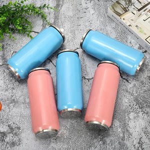 Seaygift 12 盎司 17oz 500毫升双壁真空绝缘不锈钢汽车汽水易拉罐冷却器水瓶秸秆 - Product Image 4