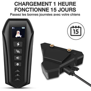 पालतू प्रशिक्षण उत्पाद 1000ft निर्माता कुत्ते शॉक प्रशिक्षण कॉलर के लिए आईपी 67 वाटरप्रूफ रेटिंग के साथ कोई बार्क कॉलर - Product Image 5