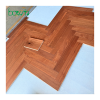 Parquet en bois massif de noyer américain de qualité supérieure, multicouche, à chevrons, pour villa, appartement, salle de sport
