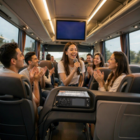 Lecteur radio FM AM pour bus, lecteur multimédia HD 1080P, amplificateur 4 canaux, tuner radio DAB Plus, entrée microphone pour autocar