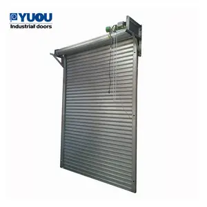 Grosir komersial Roll-Up logam Roll Up gerbang gudang eksternal besi pintu masuk otomatis baja Roller shutter pintu dijual