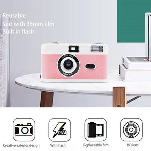 Wholesale 35MM Film Camera Birthday Gift Custom Retro Camera Film 35MM Camera <b>Flash</b> Reusable - Product Image 3