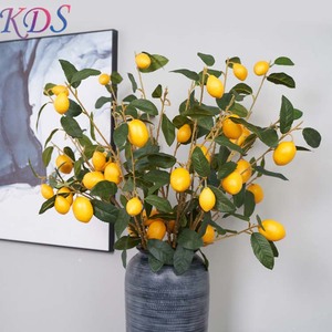 Limonero Artificial artificial de imitación de limón, decoración Artificial de plantas de imitación, árboles de Navidad de plástico, venta al por mayor - Product Image 1