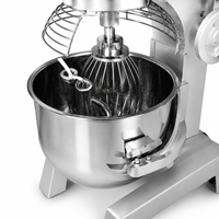 Mélangeur Planétaire Commercial 10L/15L Multifonctionnel en Acier Inoxydable pour Boulangerie, Machine à Pétrir le Pain, les Gâteaux et les Biscuits