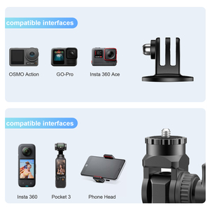 Mechrig 360 độ xoay kẹp gắn hợp kim nhôm siêu kẹp cho túi <span class=keywords><strong>3</strong></span> <span class=keywords><strong>GoPro</strong></span> hành động máy ảnh - Product Image 4