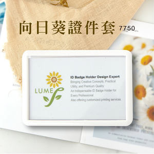 LUME ABS Embroidered Single-Sided Vertical Card <b>Holder</b> Stylish Business Card Display Black/Grey - Product Image 4