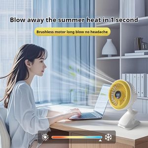 USB <b>Clip</b> on <b>Fan</b> Portable Small <b>Fan</b> with Cord Powered with Sturdy Clamp, Quiet Personal Desk <b>Fan</b> - Product Image 3