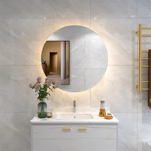 الجدار شنقا الفولاذ المقاوم للصدأ الحديث تخزين Led الحمام الغرور LED خزانة بمرآة الطب خزانة حمام