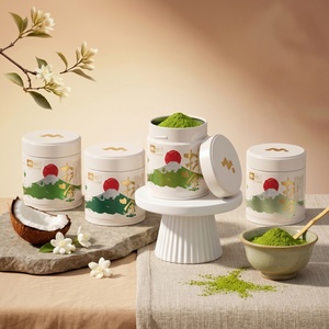 30g 50g 80g 100g Sealed Matcha Green Tea Tin Food Grade Metal Can with Airtight Cover for Fresh Tea Powder Storage Jar - Product Image 5