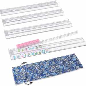 Règle de Mahjong de 17 pouces avec poussoir 2 en 1, transparente et antidérapante, pour jeu de Mahjong américain - Product Image 1