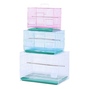 Cage à oiseaux pliable en métal pour perroquets, grande cage carrée en fer pour pigeons, canaris, et autres animaux de compagnie – Bacs de rangement cubiques économiques pour animaux. - Product Image 1
