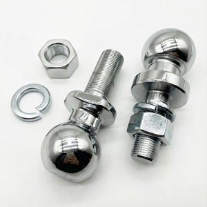 Nouvelle <span class=keywords><strong>boule</strong></span> d'attelage de <span class=keywords><strong>remorque</strong></span> de 2 pouces avec goupille de fixation, compatible avec récepteur de 2 pouces, dénivellement de 2 pouces, capacité de 7500 lb, en acier au carbone, revêtement noir par poudrage, pour remorquage - Product Image 3
