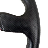 Volant de dérive de course de voiture en aluminium PU universel de 13/14 pouces
