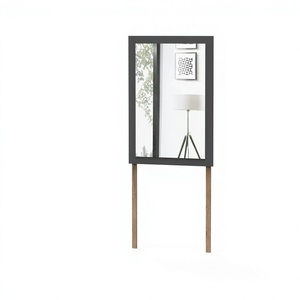 OEM 1516-V Premium Quality Dresser <b>Mirror</b> Luxury Dark Grey Vanity <b>Mirror</b> HD Vertical Rectangular Bedroom Accent <b>Mirror</b> - Product Image 2