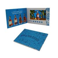 Célébration d'anniversaire de l'entreprise de boissons Promouvoir la brochure vidéo sur l'écran LCD TFT de 7 pouces
