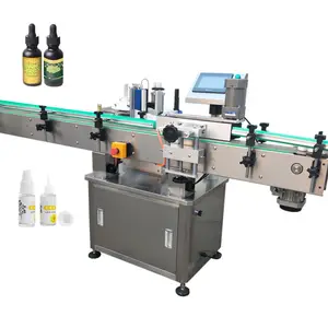 Automatic Label Applicator Vertical Round Bottle Labeling Machine