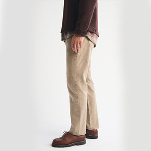 <span class=keywords><strong>Pantalones</strong></span> Vaqueros de Mezclilla Color Caqui para <span class=keywords><strong>Hombre</strong></span>, Corte Recto, Ajuste Regular, Algodón, Cintura Media, Estilo Casual para Trabajo y Uso Diario, OEM ODM - Product Image 4