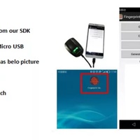 Lecteur d'empreintes digitales biométrique pour Windows, Linux, Android SDK, scanner d'empreintes digitales biométrique USB mobile