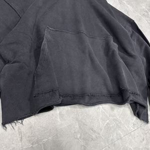 Sweat à capuche oversize personnalisé pour <span class=keywords><strong>homme</strong></span>, en coton 100 %, lavage à l'acide, effet délavé, impression DTG, qualité supérieure des fabricants - Product Image 3
