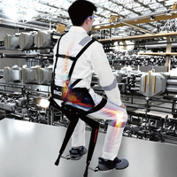 Exosquelettes durables à deux points d'appui pour usage intérieur et extérieur, différentes hauteurs, protection de sécurité, aide les employés à s'asseoir et à se repousser vers l'avant