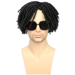 Peluquín natural afro para hombres y mujeres, tupé masculino de <span class=keywords><strong>pelo</strong></span> sintético con la mejor orden personalizada, 15x17 - Product Image 1