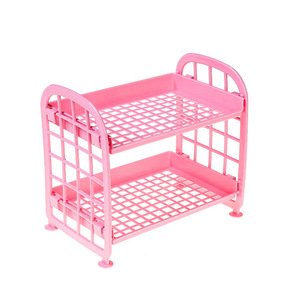 Two Layer Plastic <b>Spice</b> <b>Rack</b> For <b>Kitchen</b> Storage Pink Lightweight Condiment Organizer With Spoon Accessory - Product Image 5