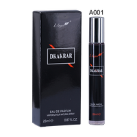 Vente en gros de parfums pour hommes en vaporisateur de 25 ml, 5 options de senteurs fougère, aquatiques, épicées et boisées, format voyage portable, collection de parfums en boîte