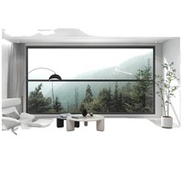 Ventana Vertical Automática Eléctrica SGL para Balcón, Vista Panorámica, Aislamiento Térmico, Diseño Sellado a Prueba de Viento, Aleación de Aluminio