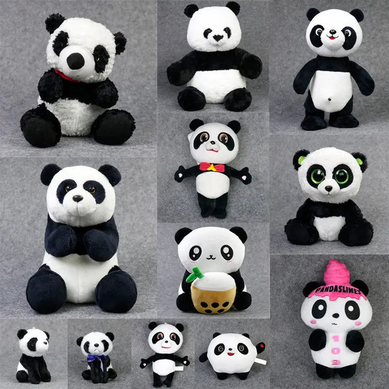 Özel büyük küçük Gifts che Panda sevimli peluş bebek simülasyon Panda Combo maskot peluş oyuncak hediyeler için