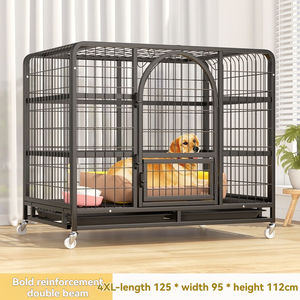 Büyük boy özel köpek kafesi ağır çatılı kulübesi XL ırkları için çıkarılabilir Pan barınak damızlık iş çözümü ile istiflenebilir - Product Image 4