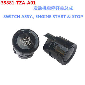 Interruptor de Encendido/Apagado del Motor Huajiefan 35881-TZA-A01, Botón Negro de ABS, Sistema de Arranque de Coche sin Llave - Product Image 3