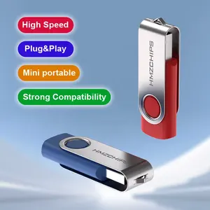 HMZCHIPS USB диск с пользовательским логотипом, 128 ГБ, поворотный USB флэш-накопитель, 4 ГБ, 8 ГБ, 32 ГБ, 16 ГБ, для оптовых подарочных товаров, USB флэш-накопители