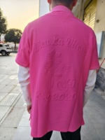 Fabricante de Ropa para Hombre Camiseta de Alta Calidad con Hombro Caído de Gran Tamaño y Estampado Personalizado en Relieve 3D