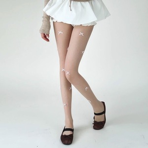 Lolita Bow Rhinestone Pantyhose 15D Sheer Women's <b>Tights</b> For Spring Summer Fashion - Product Image 1