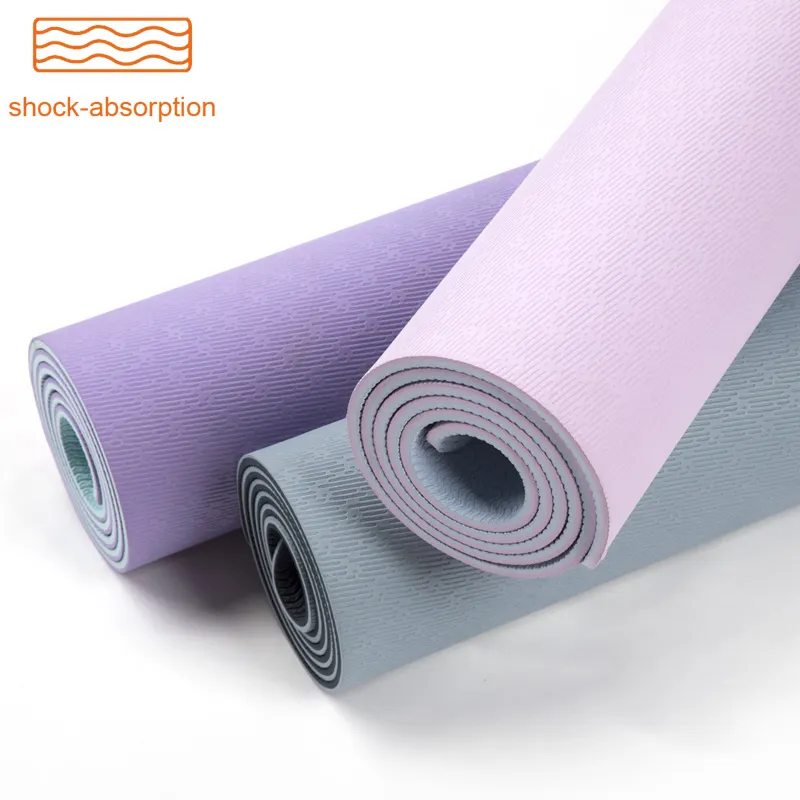 Custom Fit Design Eco Friendly Big Size Large Silent Yoga Mat,Shock Absorption Workout Mat