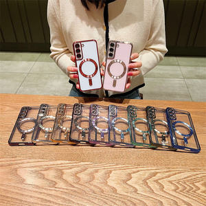 Funda Magnética de Lujo para Teléfono con Recubrimiento Electrochapado de TPU para <span class=keywords><strong>Samsung</strong></span> Galaxy A57 A37 A27 A17 A07 A16 A26 A36 A53 A56, Protector de Lente de Cámara - Product Image 2