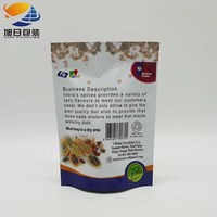 Sachet d'emballage personnalisé imprimé pour épices de 1 lb, refermable avec fermeture éclair, fenêtre transparente, en PE, étanche à l'eau et à l'humidité, pour chips de pommes de terre