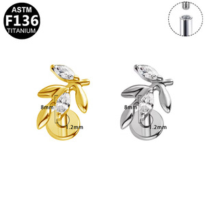 Titanium Stud <b>Earrings</b> Star Shape With Crystal For Ear Piercing Jewelry Gift - Product Image 5