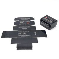 Certifié Fsc haute qualité personnalisé noir pliable recyclable papier produit emballage avion de luxe boîte de papier