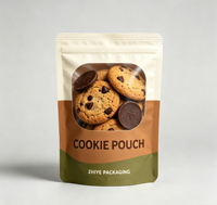 Sachet Doypack Personnalisé en PE Mylar de Qualité Alimentaire Recyclable avec Fermeture Éclair et Fenêtre Transparente pour Snacks