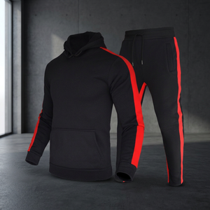 Survêtements de sport pour hommes, personnalisables avec logo, de luxe, respirants, à capuche, longs, mi-lourds, pour l'entraînement et la gym - Product Image 3