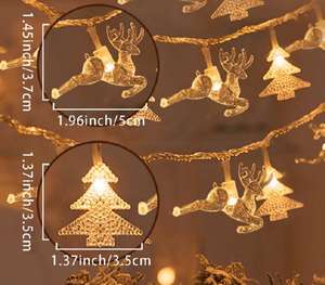 Guirlande Lumineuse Noël Microstar 1.5M 3M Flocon de Neige Lumière Sapin de Noël LED Veilleuse Décoration Noël Navidad 2025 - Product Image 4