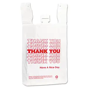 Bio carry bag custom biodegradable thank you shopping bag