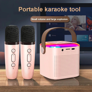 Sistema de Altavoces PA Portátil Inalámbrico con Micrófono Dual, Sistema KTV, Sonido Estéreo, Luces LED RGB de Colores - Product Image 2