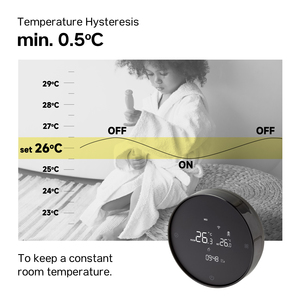 <span class=keywords><strong>Thermostat</strong></span> de chauffage hydronique sans fil RKHK 433MHZ pour <span class=keywords><strong>chaudière</strong></span> à <span class=keywords><strong>gaz</strong></span>, contrôleur de température Wifi Tuya avec récepteur RF - Product Image 4