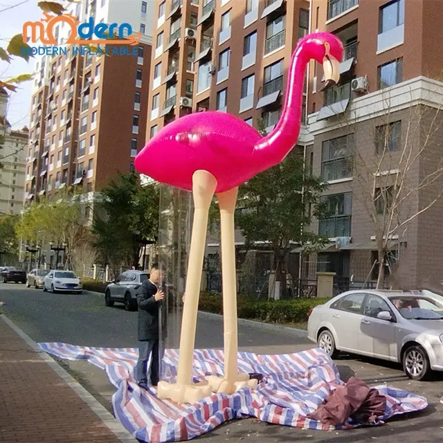 5m high giant inflatable pink flamingo for advertising