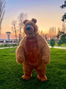 Costume da Mascotte <span class=keywords><strong>Orso</strong></span> Gonfiabile Gigante a Corpo Intero da 2,6 M per Adulti, Indossabile e Camminabile, Abito da Personaggio per Spettacoli di Intrattenimento, Senza Batteria - Product Image 3